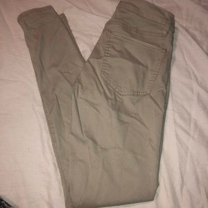 Khaki Low Rise Jeggings